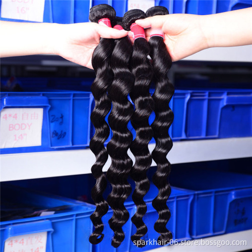 Drop Shipping 10A Cuticle Aligned Deep Loose Wave Remy Human Hair Weave Bundles Cuticle Aligned Raw Virgin Hair